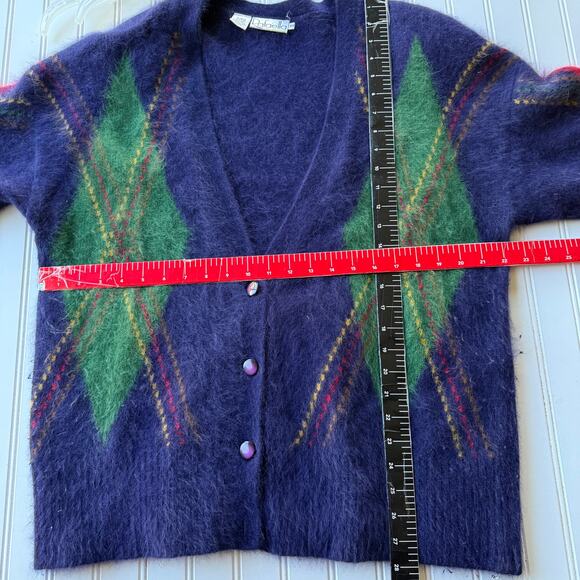 Rafaella Vintage ANGORA RABBIT HAIR WOOL Blend Buttondown sweater size 1X - Picture 9 of 10